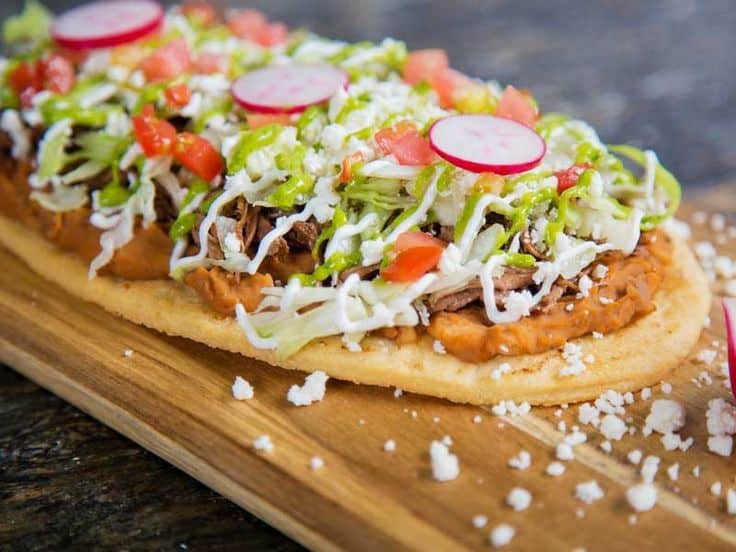 Mexican Huaraches With Pinto Pot Beans