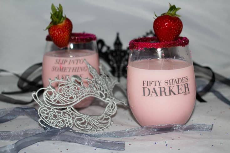 Strawberry-Almond White Chocolate Cocktail