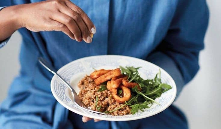 Spiced Lamb With Bulgur And Tahini Dressing