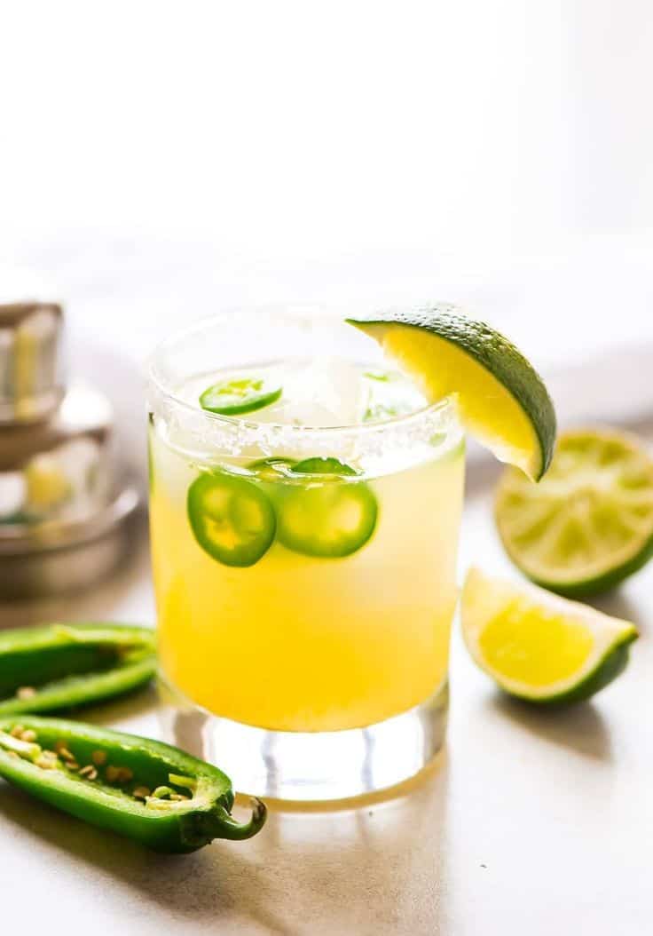 Spicy Skinny Margarita With Watermelon