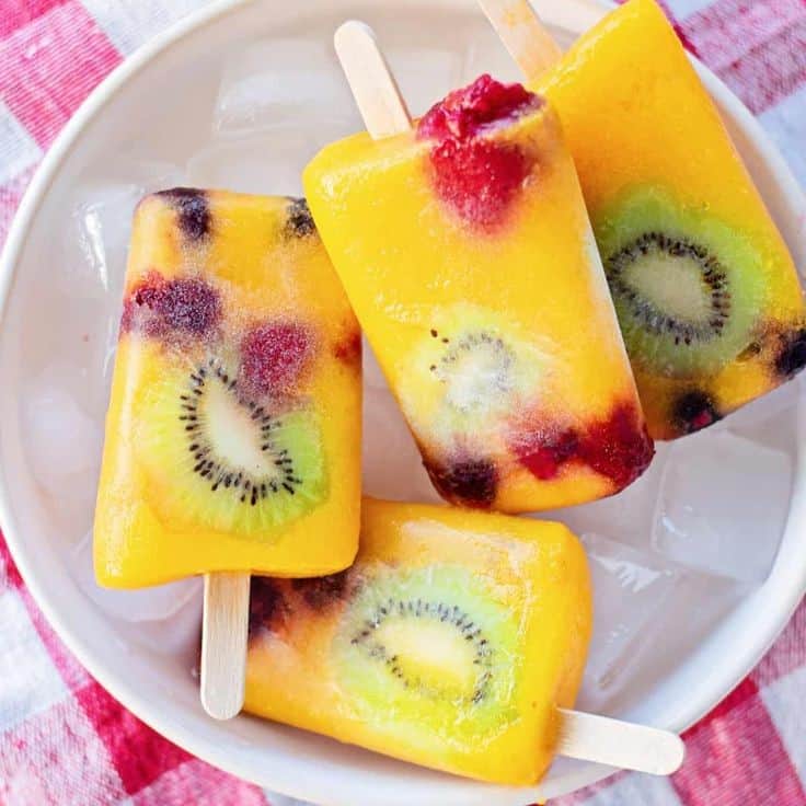 Mango Popsicle With Pineapple