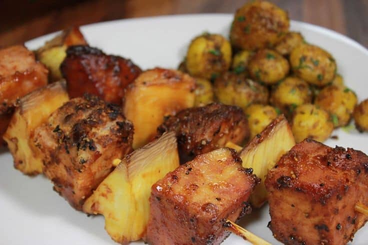 Prawn Pinchos With Smoky Paprika Mayo On A Stick
