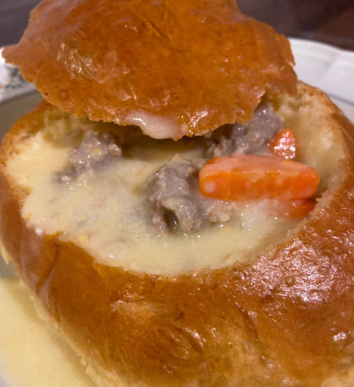 Beer And Brat Cheddar Soup