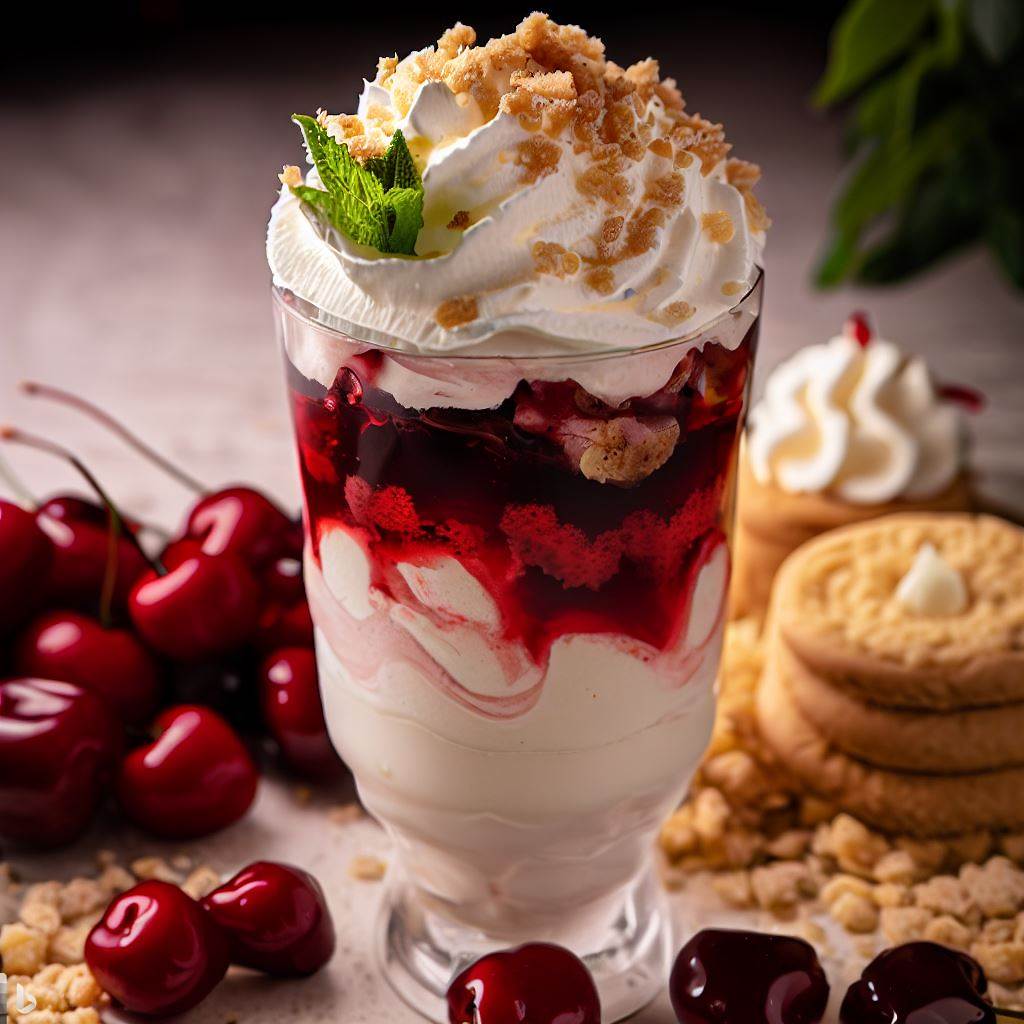 Bing Cherry-Amaretti Fool