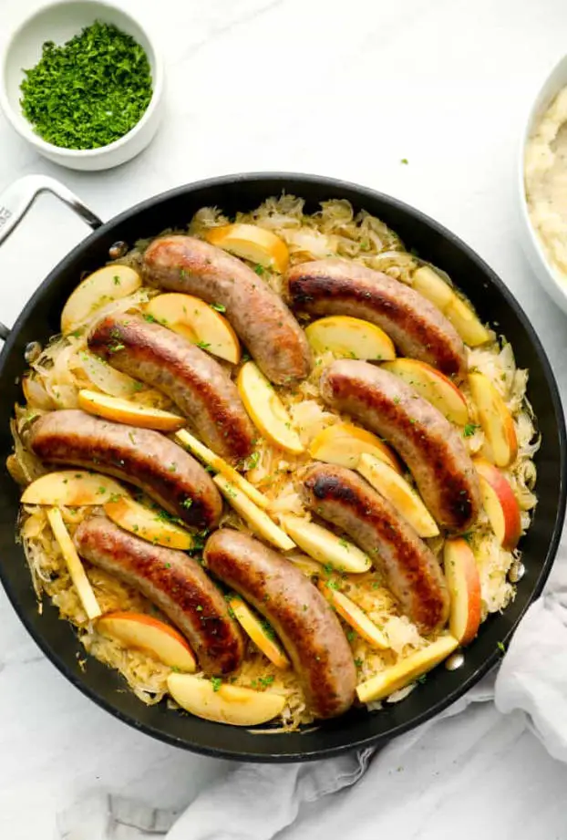 Bratwurst And Sauerkraut