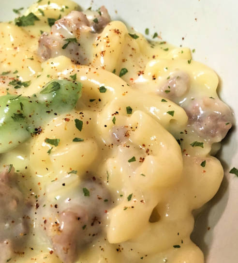 Bratwurst Macaroni Cheese