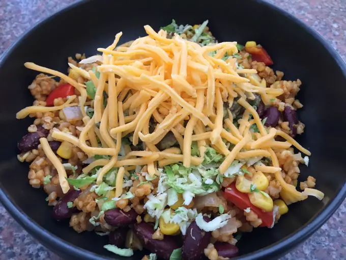 Bulgur Taco Bowls