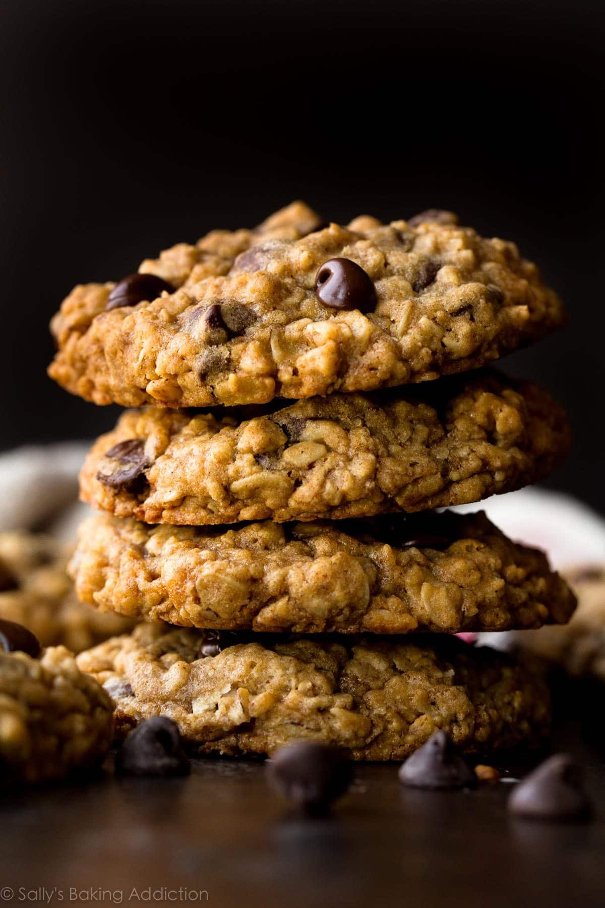 Chewy Oatmeal Chocolate Chip Cookies