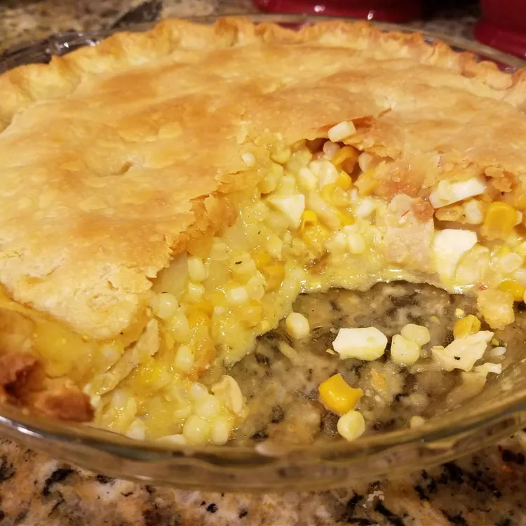 Chicken And Corn Pie