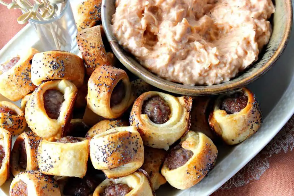 Crescent Wrapped Bratwurst Bites
