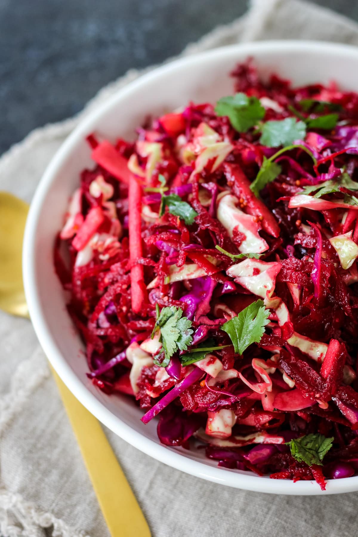 Crisp Apple And Beets Coleslaw