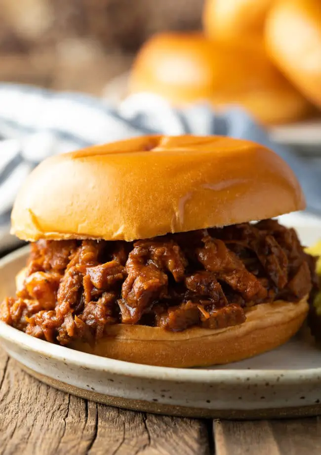 Crockpot Brisket Sandwich