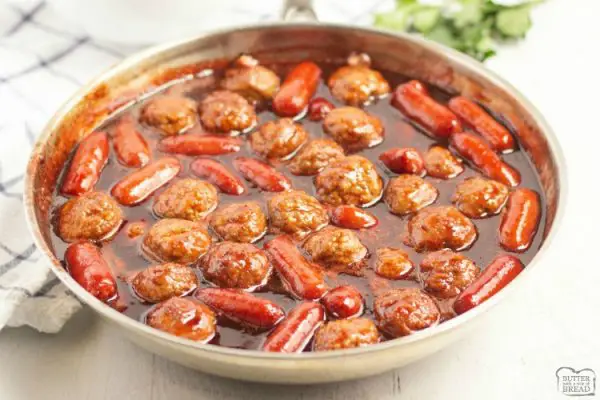 Easy Lil Smokies & Meatball Appetizer