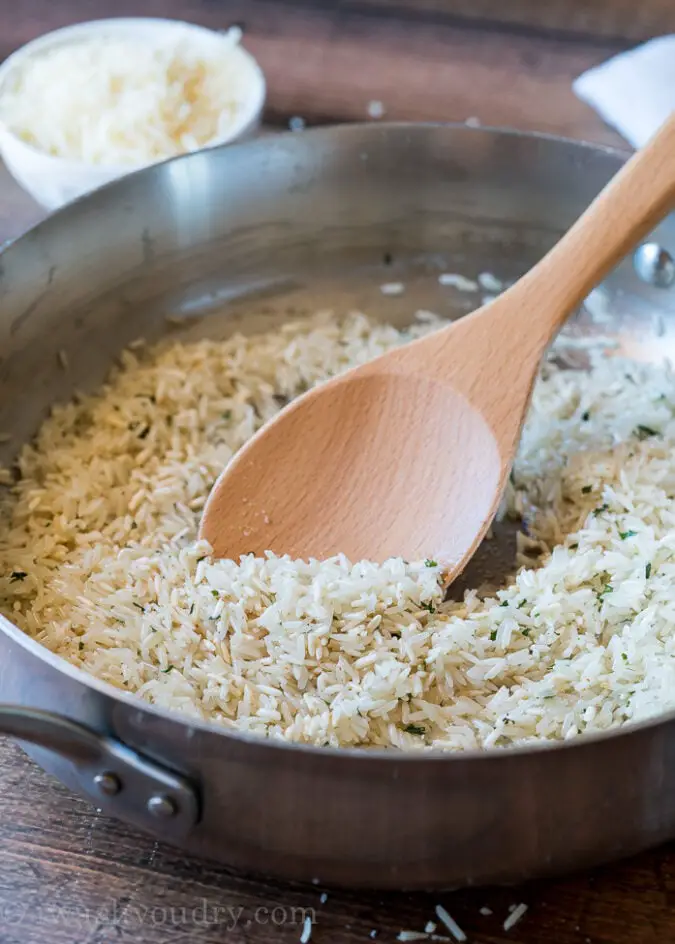 Garlic-Parmesan Rice