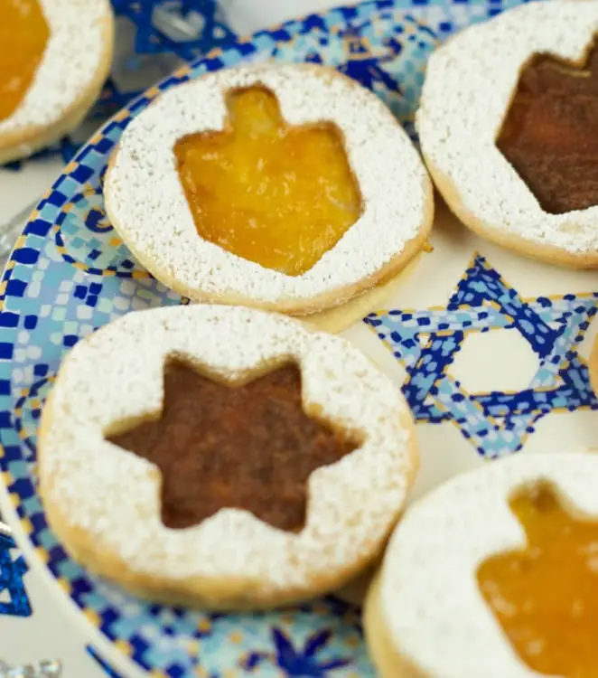 Hanukkah Jelly Cookies