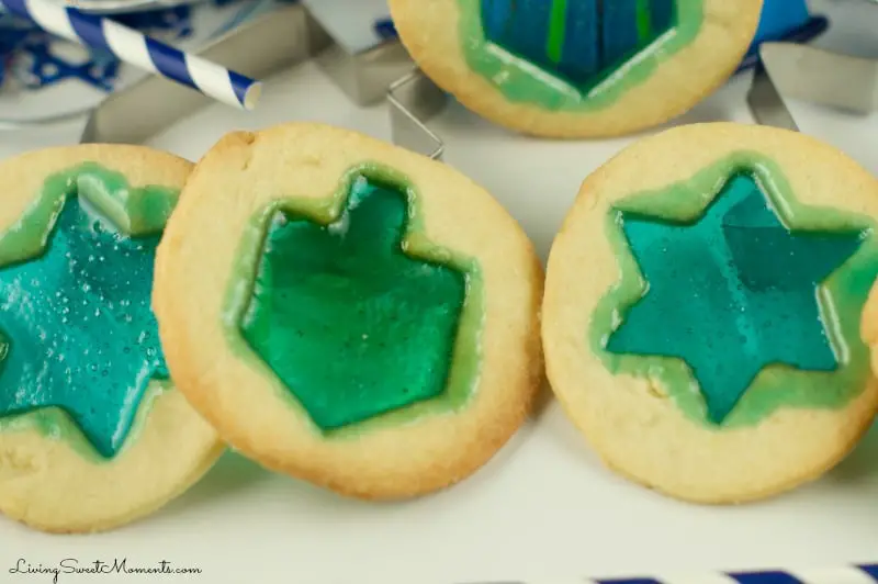 Hanukkah Stained Glass Cookies