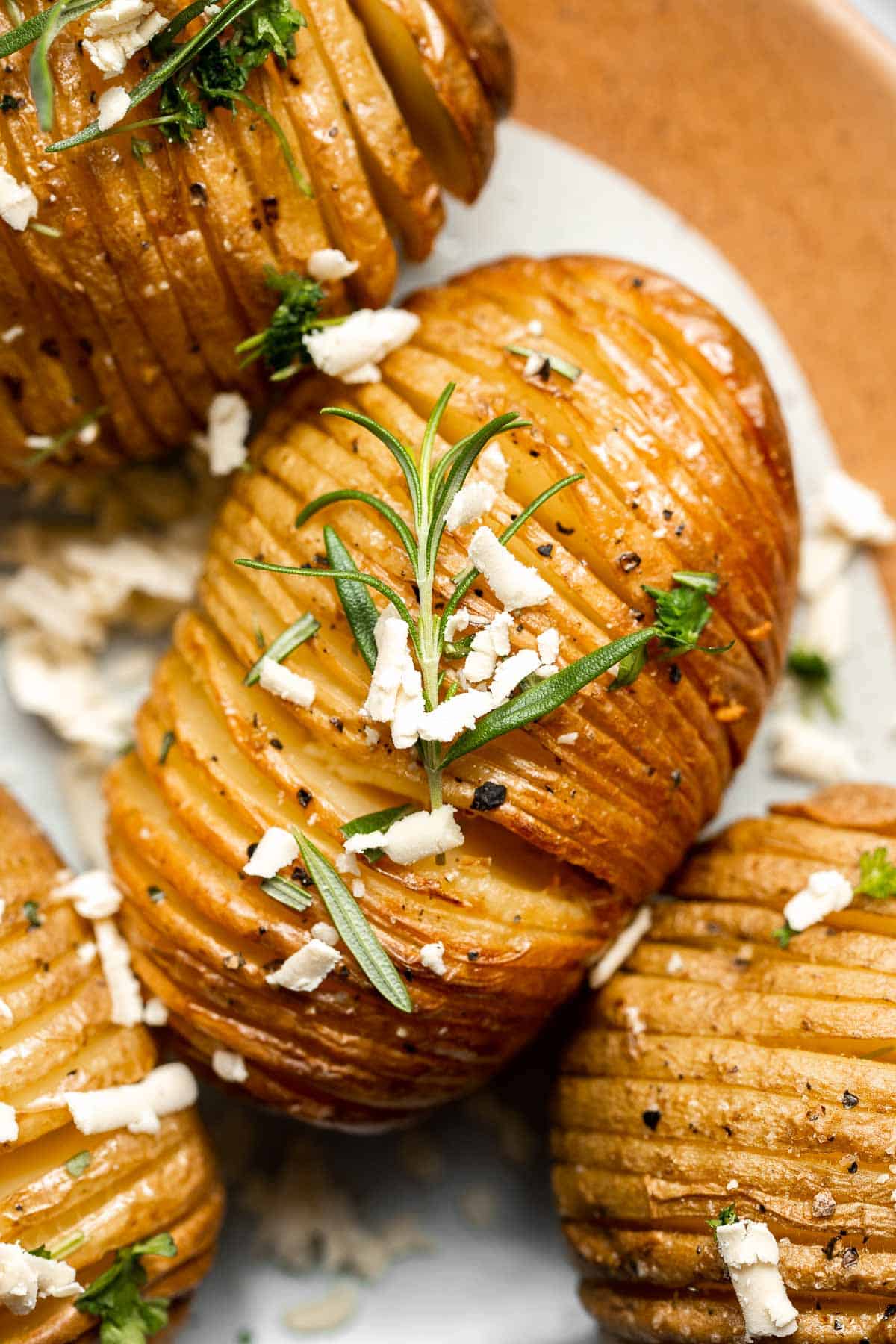 Hasselback Potatoes With Garlic Herb Butter