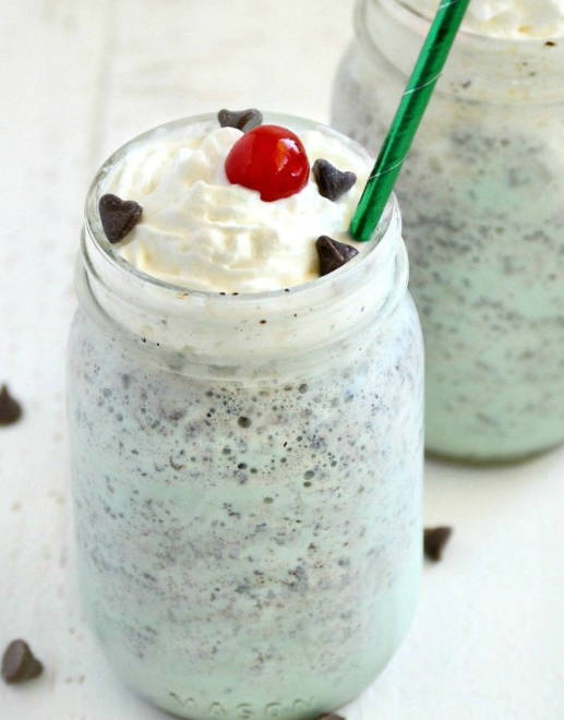Mint Chocolate Chip Milkshake