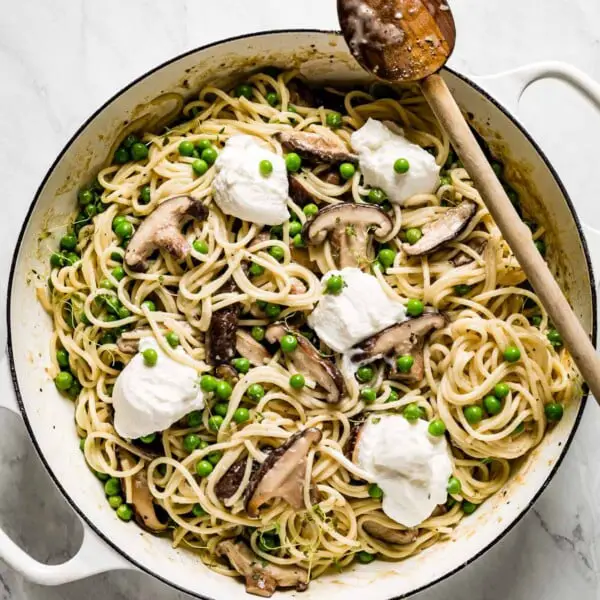 Mushroom & Pea Pasta