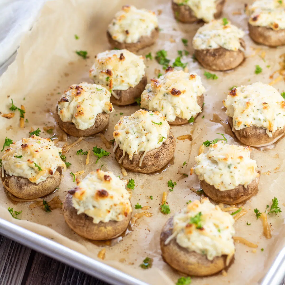 Mushrooms Stuffed With Cheese