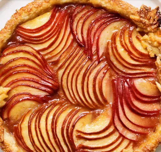 Pear Tart With Dulce De Leche Drizzle