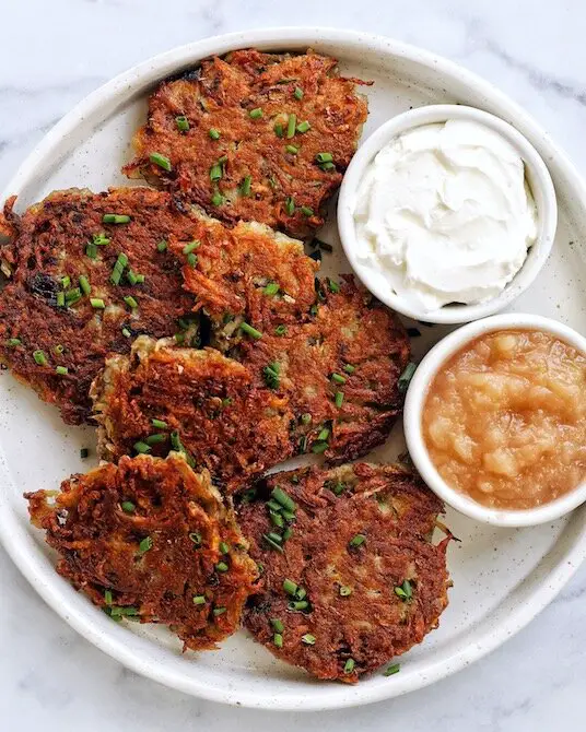 Potato Latkes With Applesauce