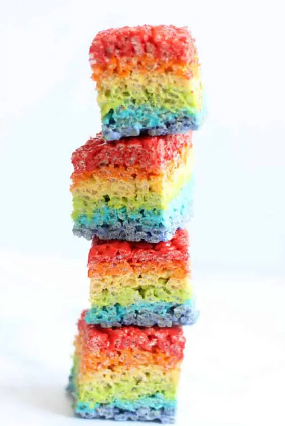 Rainbow Rice Krispie Treats