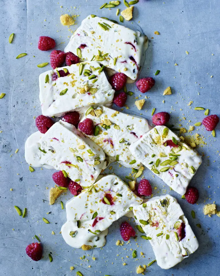 Raspberry Ripple And Pistachio Parfait