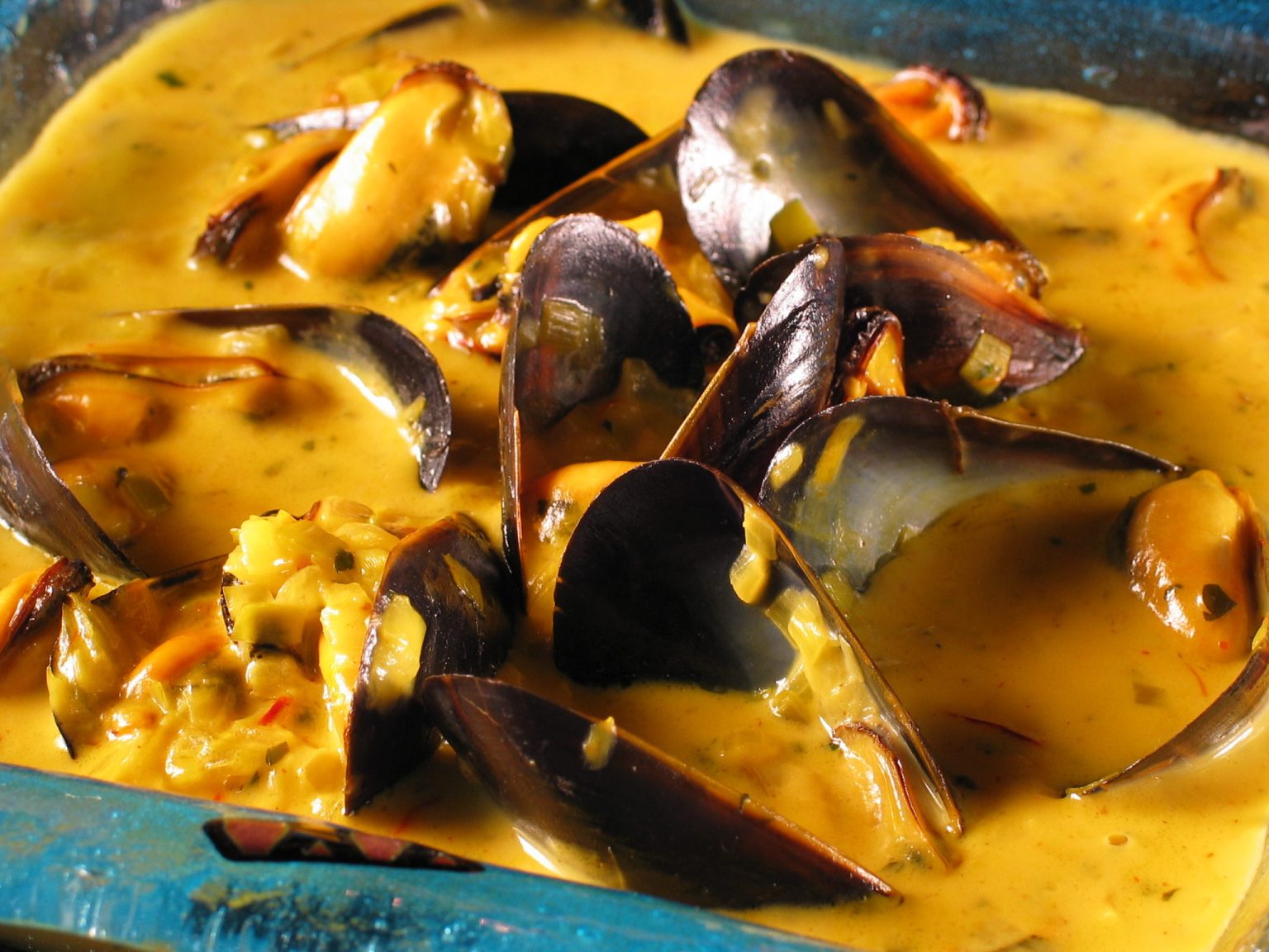 Saffron Mussel Bisque
