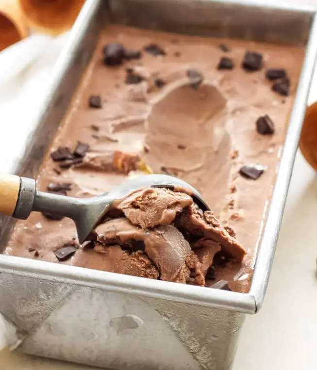 Salted Double Chocolate Almond Ice Cream
