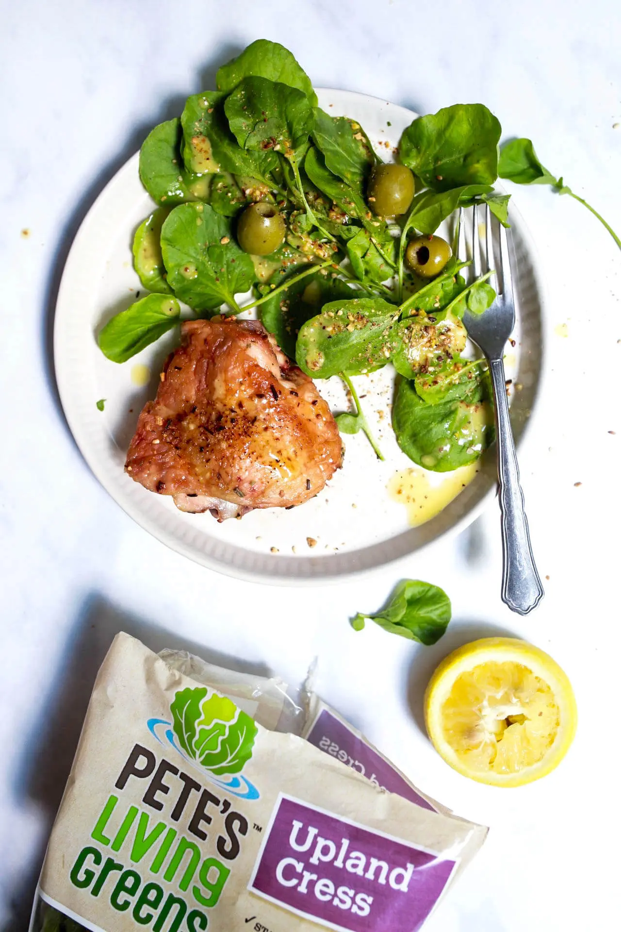 Simple Watercress Salad With Lemon Dijon Vinaigrette