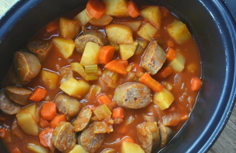 Slow-Cooker Bratwurst Casserole