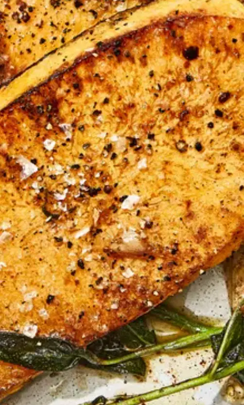 Squash Steaks With Brown Butter–Sage Sauce