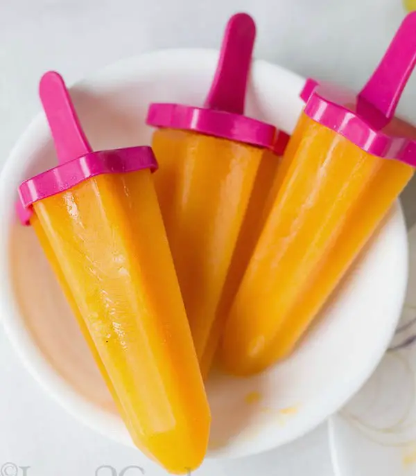 Three Ingredient Mango Popsicle
