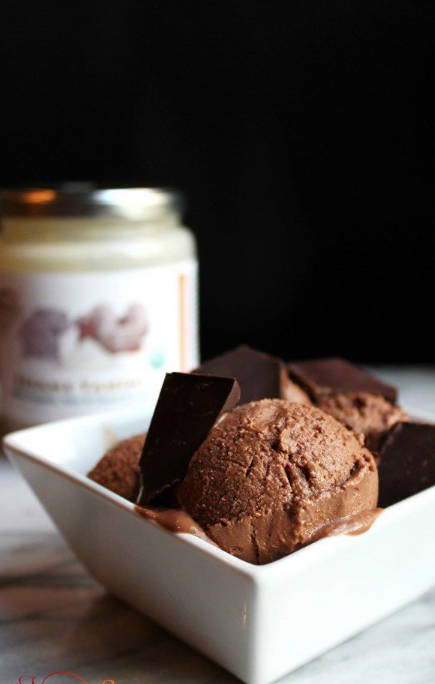 Vegan Chocolate Tahini Ice Cream