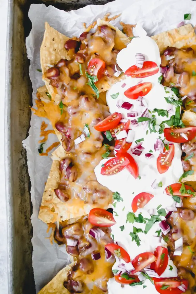 Vegetarian Chili Nachos