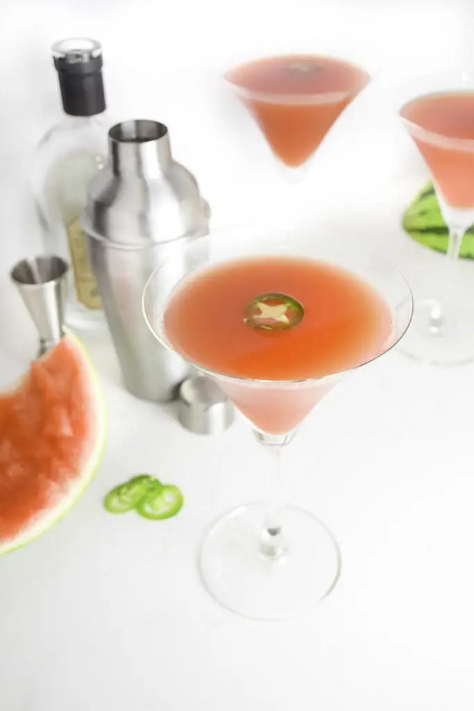 Watermelon Jalapeño Martini