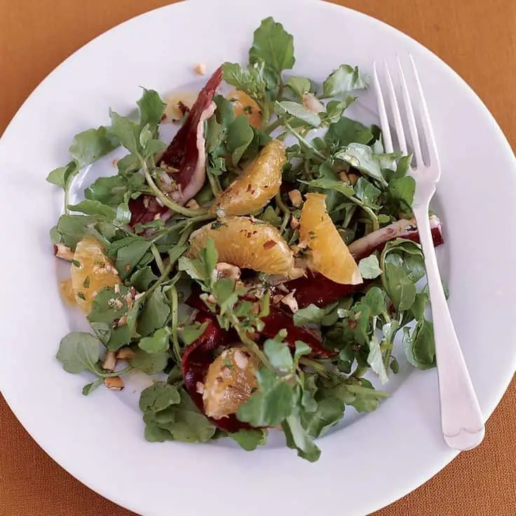 Watercress And Avocado Salad With Pink Grapefruit
