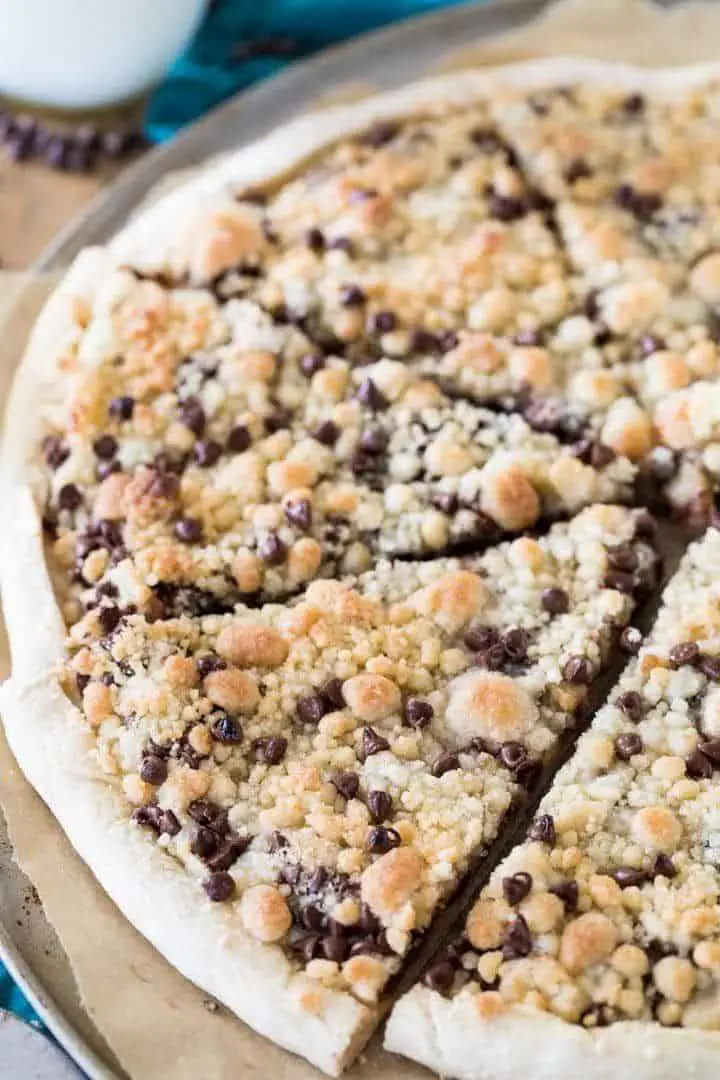 Chocolate Chip Dessert Pizza