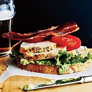 Open-Faced Turkey, Cranberry, And Apple Sandwich