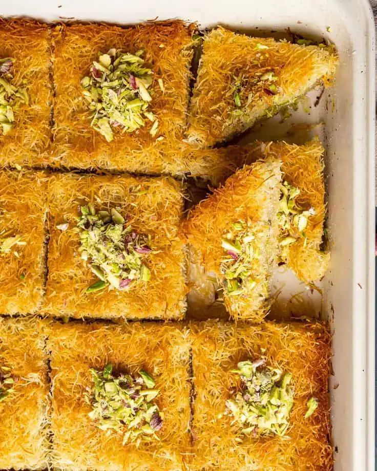 Turkish Kunefe Sweet Cheese Pastry