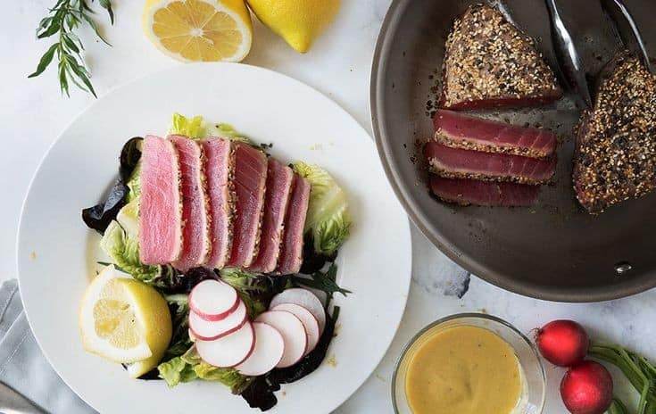 Ahi Tuna Salad With Citrus-Cilantro Vinaigrette