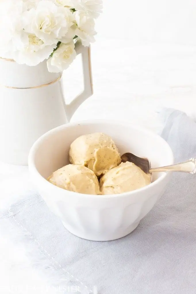 No-Churn Creamy Almond Butter Ice Cream