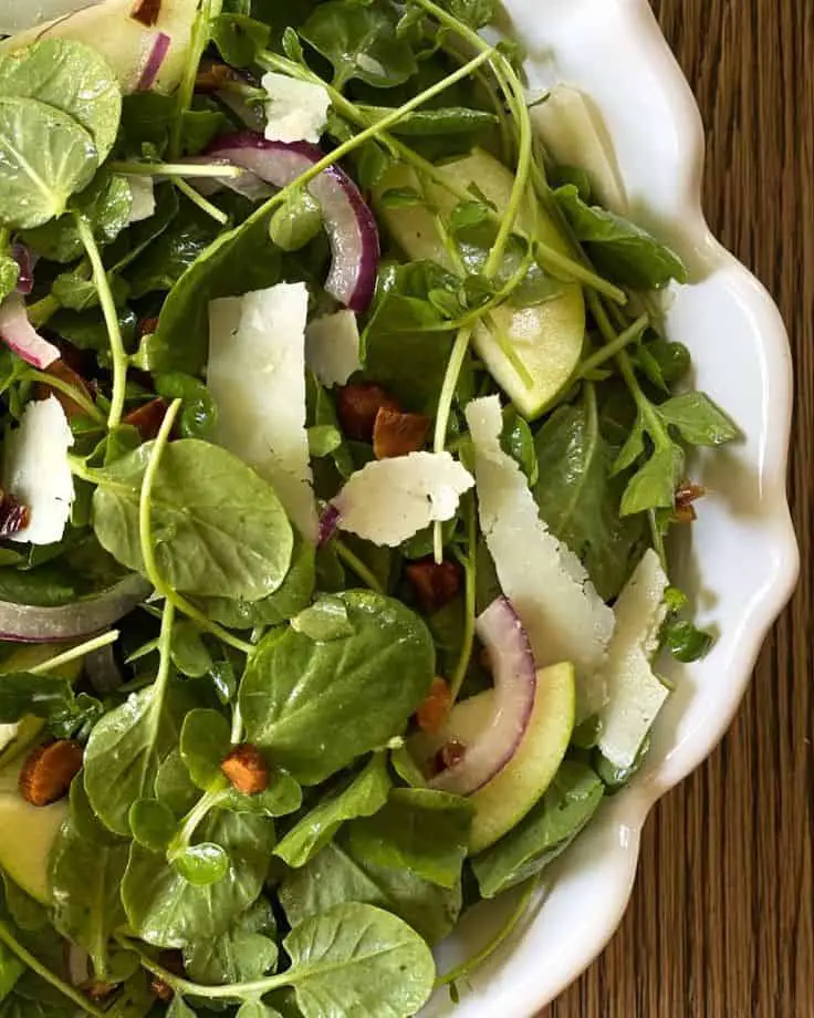 Watercress Salad With Warm Bacon Dressing