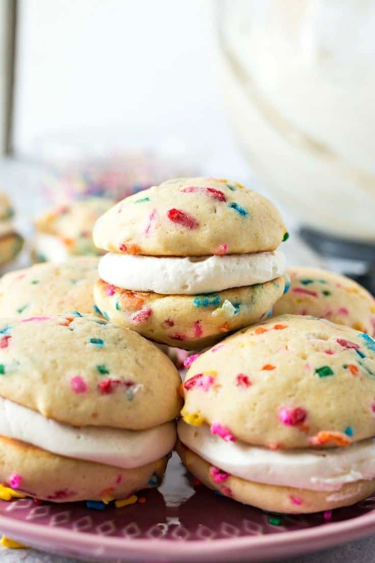 Birthday Cake Macarons