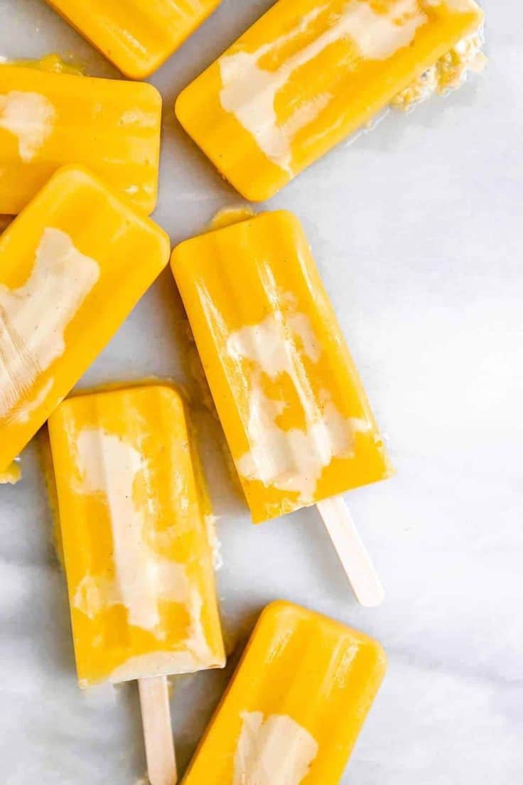 Mango And Yogurt Popsicle With An Edge