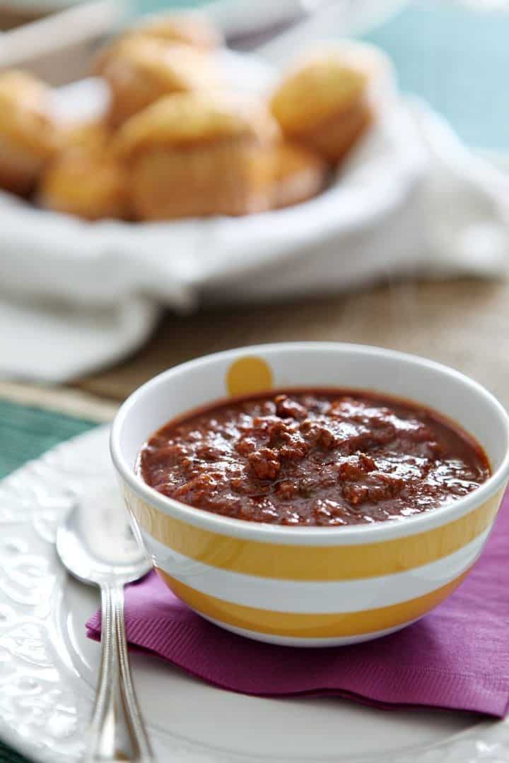 Buffalo Chile With Dumplings