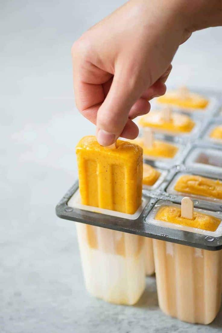 Mango With Blueberry Popsicle