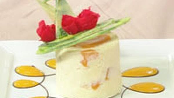Peach And Strawberry Bavarois
