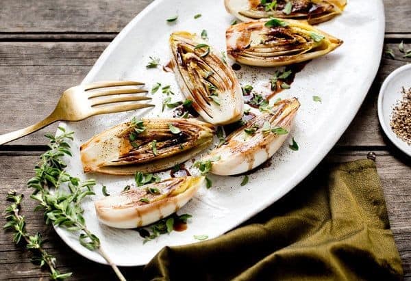 Stuffed Endive Appetizer With Blue Cheese And Apple